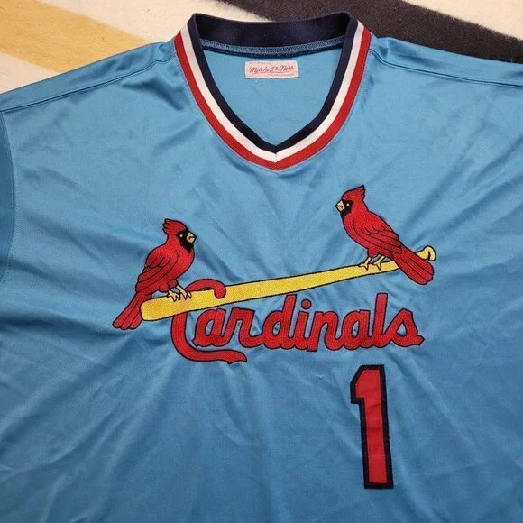 Mitchell Ness Cooperstown St. Louis Cardinals Ozzie Smith Jersey - Picture 3 of 4
